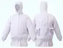 サカノ繊維・食品工場用・食品工場向け フード付白い空調服（男女兼用）（ファン・バッテリー別売）